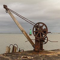 Buy canvas prints of Lighthouse Winch by David O'Brien