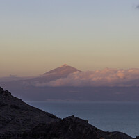 Buy canvas prints of Tenerife and El Teide sunset  by David O'Brien