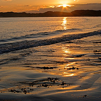 Buy canvas prints of Sunrise at Druridge Bay, Northumberland by Alan Barnes