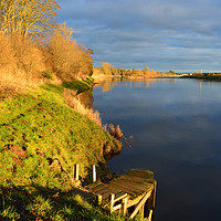 Buy canvas prints of River Tweed near Kelso Scotland by Alan Barnes