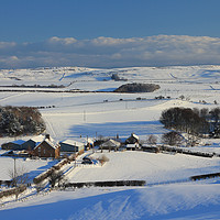 Buy canvas prints of Till Valley, Northumberland in Winter by Alan Barnes