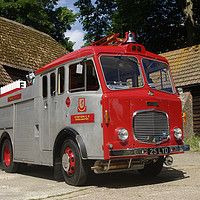 Buy canvas prints of 1961 Dennis Fire Engine by Alan Barnes
