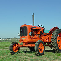 Buy canvas prints of 1962 Nuffield 460 vintage tractor by Alan Barnes