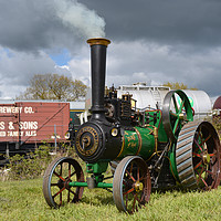 Buy canvas prints of Model Burrell Tractin Engine by Alan Barnes