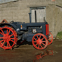 Buy canvas prints of Case vintage tractor by Alan Barnes