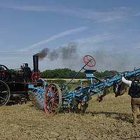 Buy canvas prints of Steam Ploughing by Alan Barnes