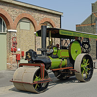 Buy canvas prints of Aveling & Porter steam road roller by Alan Barnes