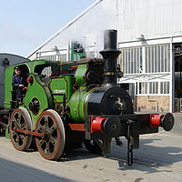 Buy canvas prints of Aveling & Porter steam locomotive by Alan Barnes