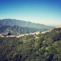 Buy canvas prints of Overlooking the Great Wall of China by Cecilia Zheng