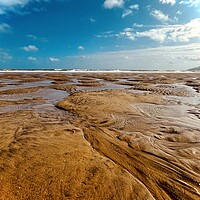 Buy canvas prints of Yaverland beach after storms by Louise Stainer