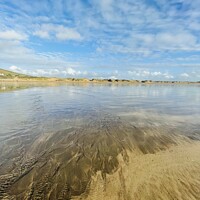 Buy canvas prints of Saunton sands beach  by Louise Stainer