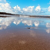 Buy canvas prints of Golden sands at croyde bay  by Louise Stainer