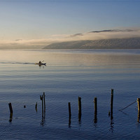 Buy canvas prints of Loch Ness Kayak by Malcolm Smith
