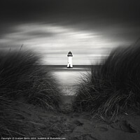 Buy canvas prints of Point of Ayr – Talacre Lighthouse by Graham Binns