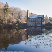 Buy canvas prints of Gibson Mill Hardcastle Crags – Hebden Bridge, Yorkshire by Graham Binns