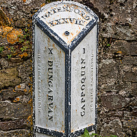 Buy canvas prints of Mile marker or Stone depot, County Waterford by Paddy Geoghegan