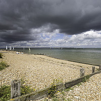 Buy canvas prints of Down on the Beach, Seasalter by Kentish Dweller