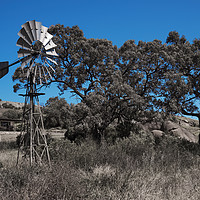 Buy canvas prints of Windmill in Hot Summer by Richard Zalan