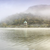 Buy canvas prints of Smoky waters of the Foel, elan Valley by Sorcha Lewis
