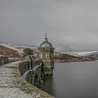 Buy canvas prints of Craig Goch in moonlight and snow by Sorcha Lewis