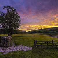 Buy canvas prints of Gateway to an Elan Valley sunset by Sorcha Lewis