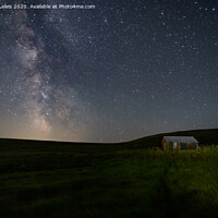 Buy canvas prints of Milkyway over Blaenmethan Dipping tub by Sorcha Lewis