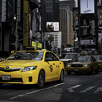 Buy canvas prints of Yellow Cab 2 by John Hall