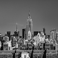 Buy canvas prints of Empire State Building From Brooklyn Bridge by John Hall
