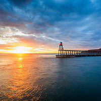 Buy canvas prints of Dawn at Whitby by John Hall