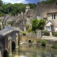 Buy canvas prints of Castle Coombe Wiltshire by John Hall