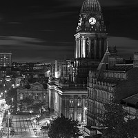Buy canvas prints of The Town Hall at Leeds by John Hall