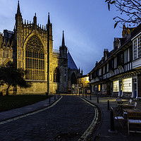 Buy canvas prints of Night Descends on College Street York  by John Hall
