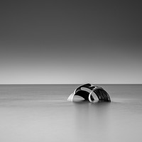 Buy canvas prints of Mary's Shell in black and white by John Hall