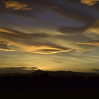 Buy canvas prints of Bennachie Sunset by Allan Smillie