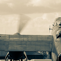 Buy canvas prints of Rolling Out - Lancaster Bomber by Carly Hodges