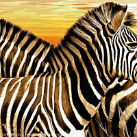 Buy canvas prints of Sentry Duty of the Zebra by David Mccandlish