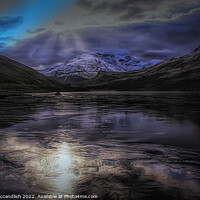 Buy canvas prints of Frozen Loch Restil by David Mccandlish