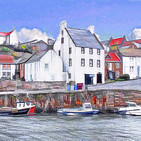 Buy canvas prints of Crail Harbour					 by David Mccandlish