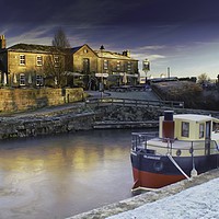 Buy canvas prints of        Dawn on Forth and Clyde Canal               by David Mccandlish