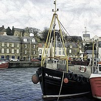 Buy canvas prints of Harbour at Pittenweem by David Mccandlish
