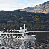 Buy canvas prints of   Loch Lomond Boat Trip                            by David Mccandlish