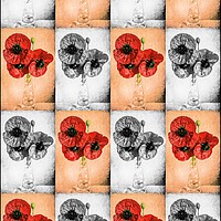 Buy canvas prints of Poppies in a Vase                                by David Mccandlish