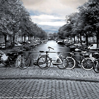 Buy canvas prints of Amsterdam Canal View by David Mccandlish