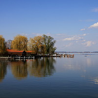 Buy canvas prints of Lake Chiemsee by Christiane Schulze
