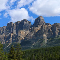 Buy canvas prints of Castle Mountain - Bow Valley Parkway by Christiane Schulze