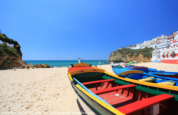 Carvoeiro in the Algarve, Portugal. Picture Board by Carl Whitfield
