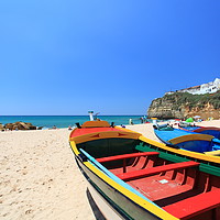 Buy canvas prints of Carvoeiro in the Algarve, Portugal. by Carl Whitfield
