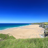 Buy canvas prints of Watergate Bay in Cornwall, England. by Carl Whitfield