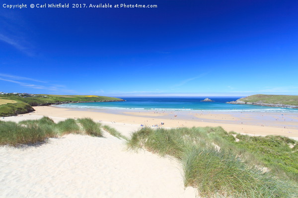 Crantock Bay in Cornwall, England. Picture Board by Carl Whitfield