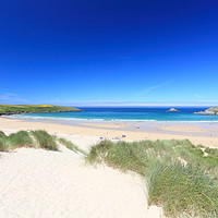 Buy canvas prints of Crantock Bay in Cornwall, England. by Carl Whitfield